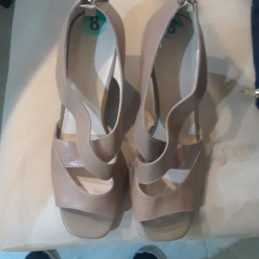 Franco Sarto lether wedges sandals
